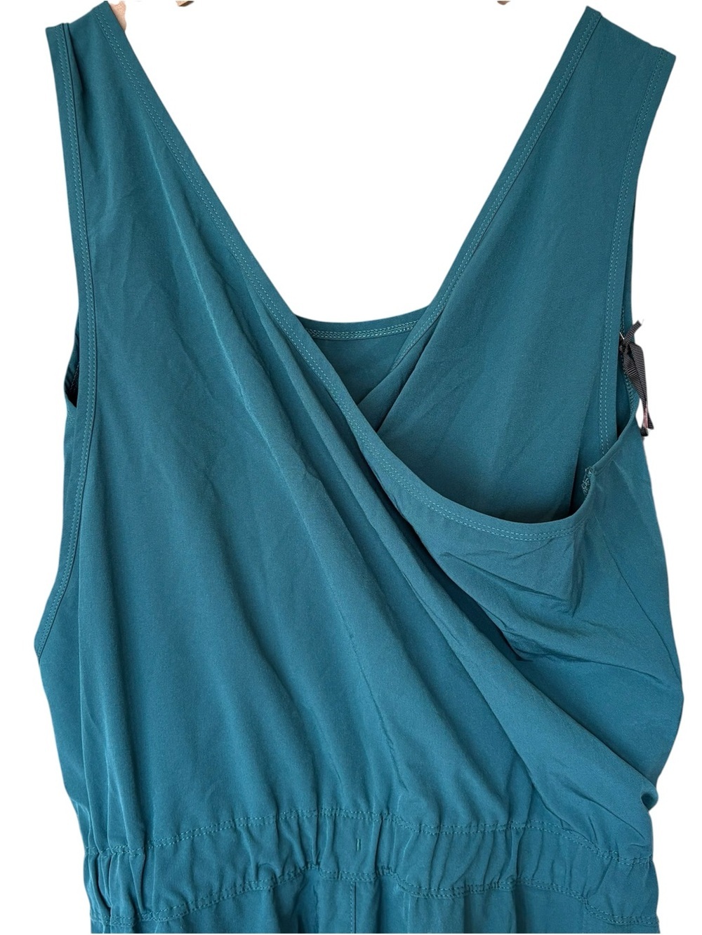 Minders Women's Teal Cross Back Sleeveless Jumpsuit - Picture 5 of 9